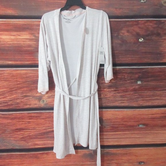 Marlin Monroe Women's robe Heather Pink & gray Length36" MEDIUM - Picture 1 of 7